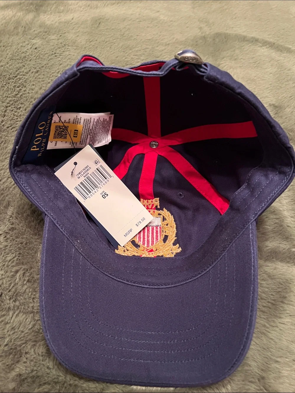 New Mens Polo Ralph Lauren USA Soccer Team adjustable hat.